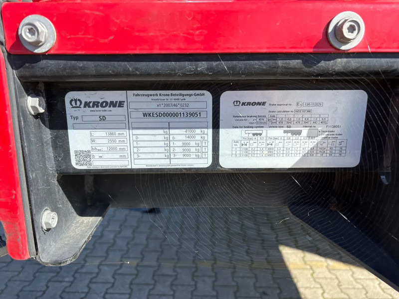 Krone SD Aufbau-unfall, 2023, Liftachse Hubdach - Semirremolque lona: foto 4 Krone SD Aufbau-unfall, 2023, Liftachse Hubdach - Semirremolque lona: foto 4