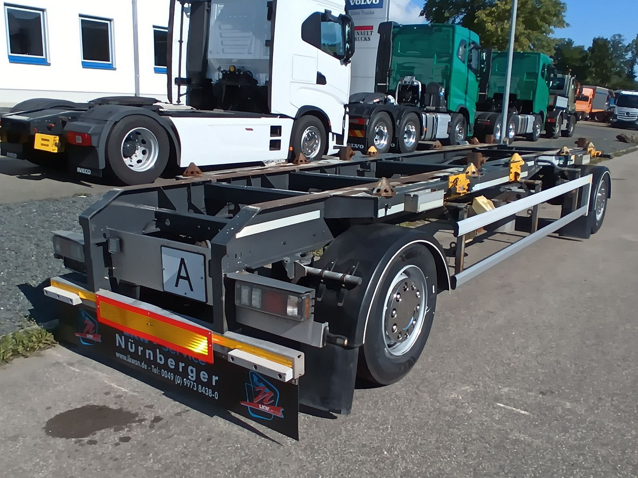 Hüffermann 2-A VARIO-CARRIER VERZINKT SAFETYFIX Reifen/TÜV - Remolque multilift/ Portacontenedores de cadenas: foto 1 Hüffermann 2-A VARIO-CARRIER VERZINKT SAFETYFIX Reifen/TÜV - Remolque multilift/ Portacontenedores de cadenas: foto 1