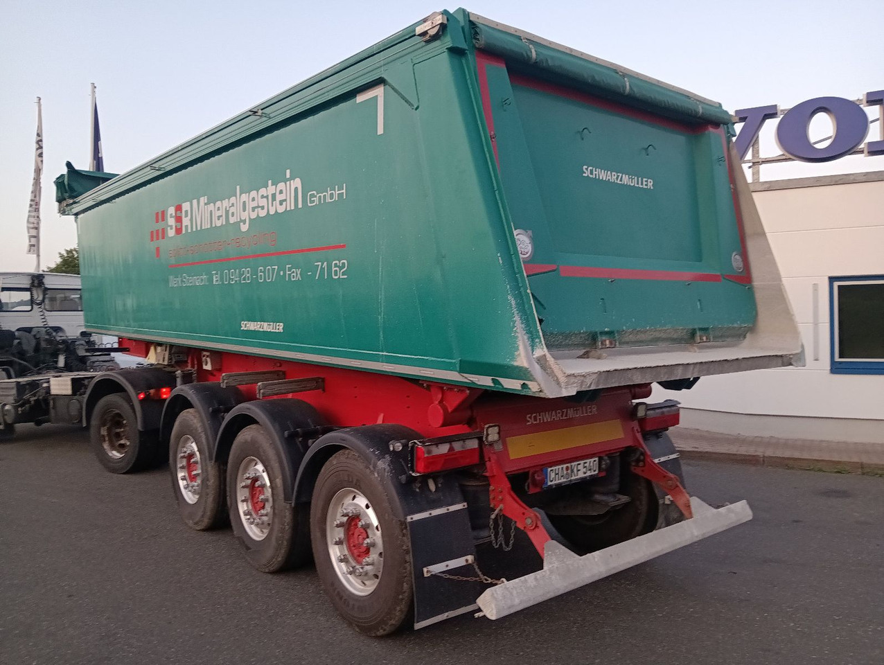 Schwarzmüller 3-A Alumulde ALCOA 27m3 SAF Lift 5,4t el.Verdeck - Semirremolque volquete: foto 1 Schwarzmüller 3-A Alumulde ALCOA 27m3 SAF Lift 5,4t el.Verdeck - Semirremolque volquete: foto 1