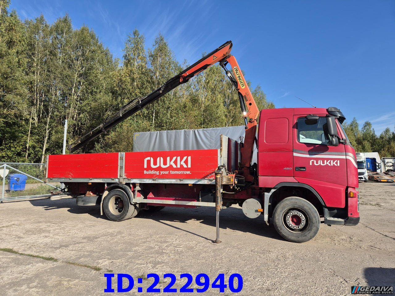 VOLVO FH12 420HP + Crane Palfinger PK9501 - Camión caja abierta: foto 4 VOLVO FH12 420HP + Crane Palfinger PK9501 - Camión caja abierta: foto 4