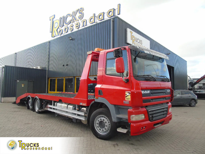 DAF CF 85.410 + EURO 5 + HYDRO RAMPS + 6X2 + RETARDER - Camión portavehículos: foto 1 DAF CF 85.410 + EURO 5 + HYDRO RAMPS + 6X2 + RETARDER - Camión portavehículos: foto 1