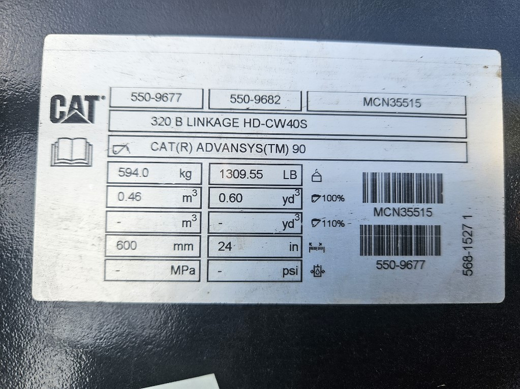 Caterpillar 5509677 - Cazo para excavadora: foto 1 Caterpillar 5509677 - Cazo para excavadora: foto 1