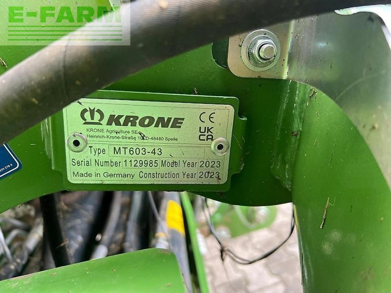 Krone ec b 1050 cv - Segadora: foto 5 Krone ec b 1050 cv - Segadora: foto 5