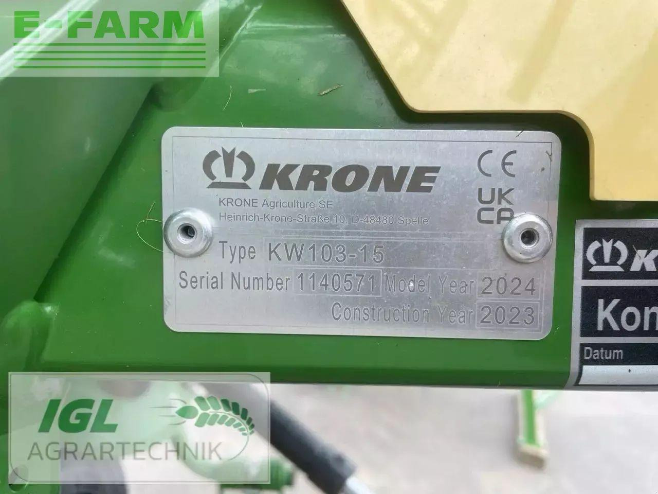Krone vendro 1020 (kw103-15) - Henificadora: foto 4 Krone vendro 1020 (kw103-15) - Henificadora: foto 4