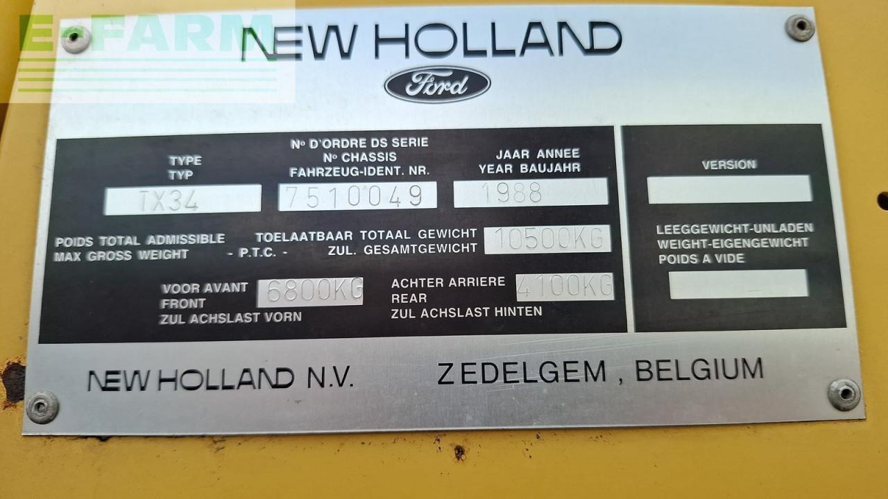 Cosechadora de granos New Holland tx 34 / tx34: foto 8
