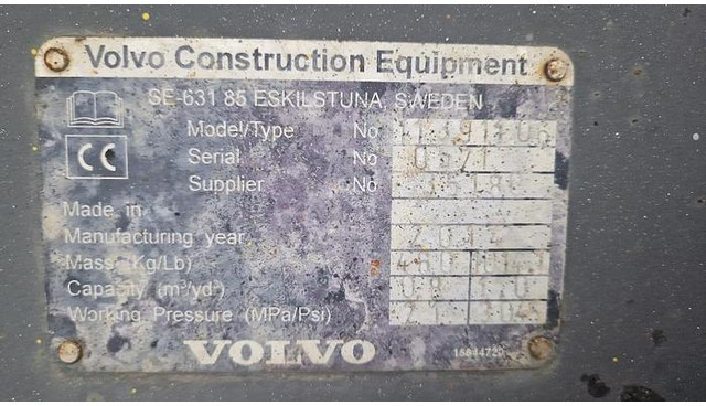 Volvo 4in1 Klappschaufel, Passend zu Volvo L25 180cm Arbeitbreite - Cazo: foto 4 Volvo 4in1 Klappschaufel, Passend zu Volvo L25 180cm Arbeitbreite - Cazo: foto 4