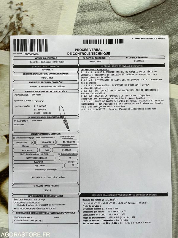 CAMION PLATEAU MERCEDES 15T - 2000 - Camión: foto 5 CAMION PLATEAU MERCEDES 15T - 2000 - Camión: foto 5