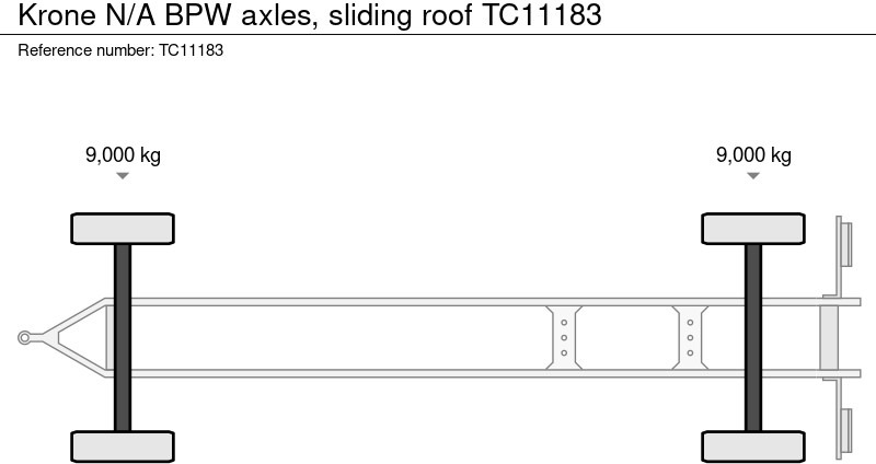 Leasing de Krone N/A BPW assen, Schuifdak Krone N/A BPW assen, Schuifdak: foto 7