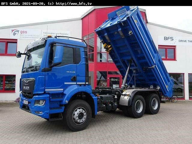 MAN TGS (TG3) 33.470 6x4 BB 3-Achsen, 3-Seiten Meill - Camión volquete: foto 2 MAN TGS (TG3) 33.470 6x4 BB 3-Achsen, 3-Seiten Meill - Camión volquete: foto 2