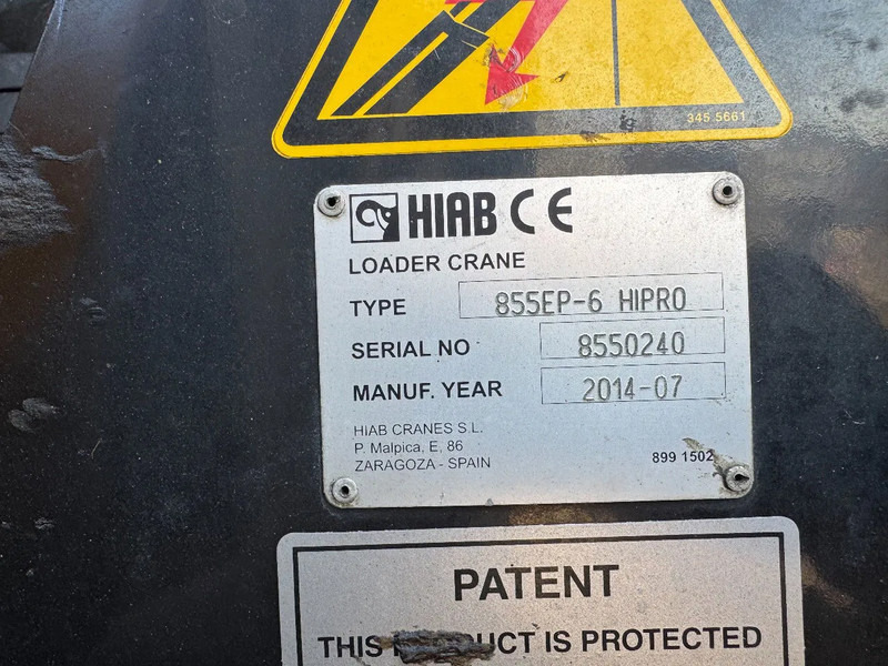 Camión caja abierta, Camión grúa DAF XF 460 8X2 - EURO 6 + HIAB 855 EP-6 + REMOTE + STEERING AXLE: foto 16 Camión caja abierta, Camión grúa DAF XF 460 8X2 - EURO 6 + HIAB 855 EP-6 + REMOTE + STEERING AXLE: foto 16