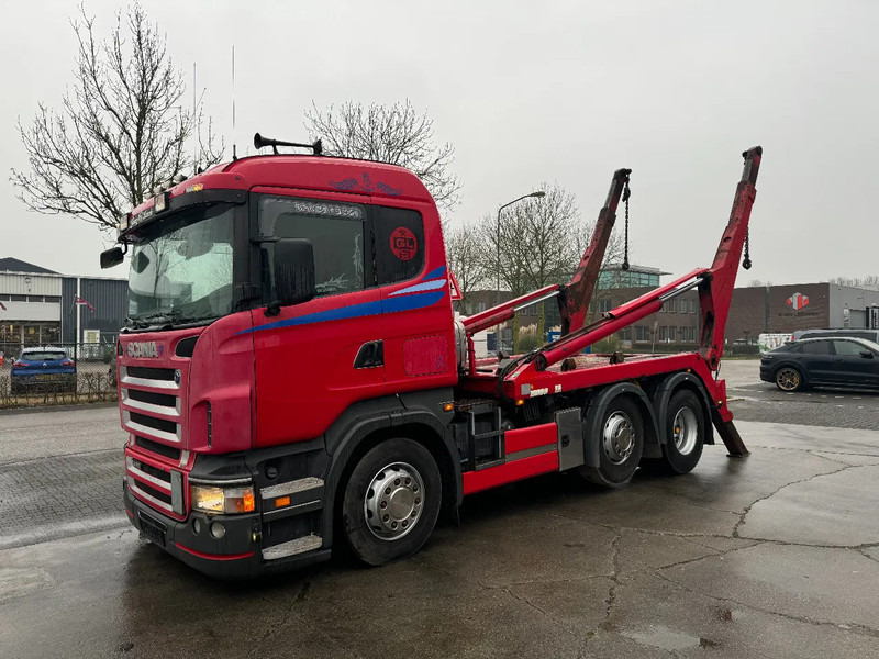 Scania R420 6X2 MULTILIFT SLT 180 - Camión portacontenedor de cadenas: foto 1 Scania R420 6X2 MULTILIFT SLT 180 - Camión portacontenedor de cadenas: foto 1