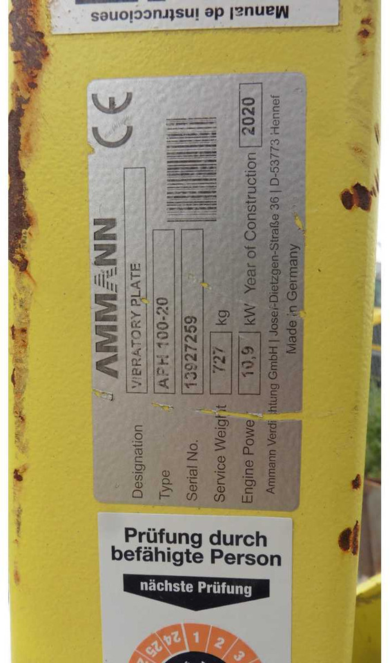 Ammann APH 100-20 - Vibroapisonador: foto 4 Ammann APH 100-20 - Vibroapisonador: foto 4