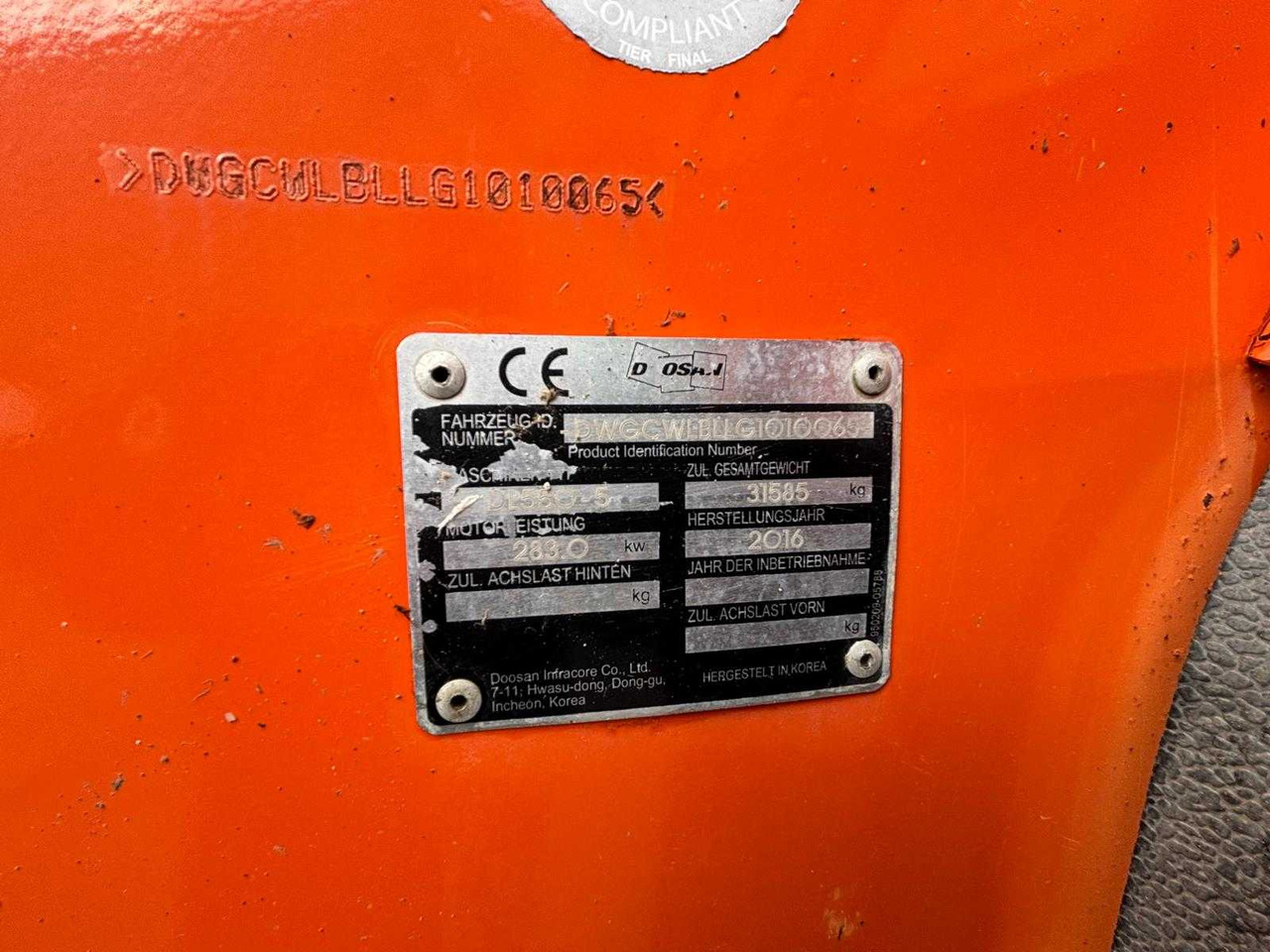 Cargadora de ruedas Doosan DL550: foto 30