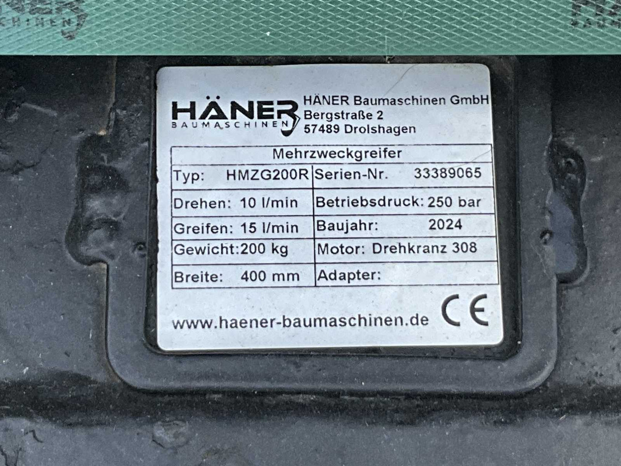 Haener HMZG200R Sorting Grab - Cazo para excavadora: foto 3 Haener HMZG200R Sorting Grab - Cazo para excavadora: foto 3
