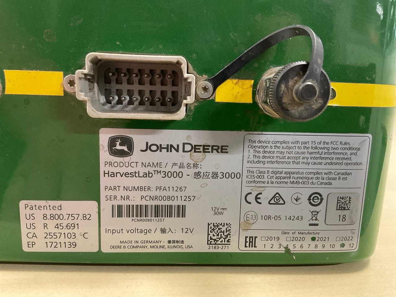 John Deere HarvestLab 3000 - Cargador frontal para tractor: foto 3 John Deere HarvestLab 3000 - Cargador frontal para tractor: foto 3