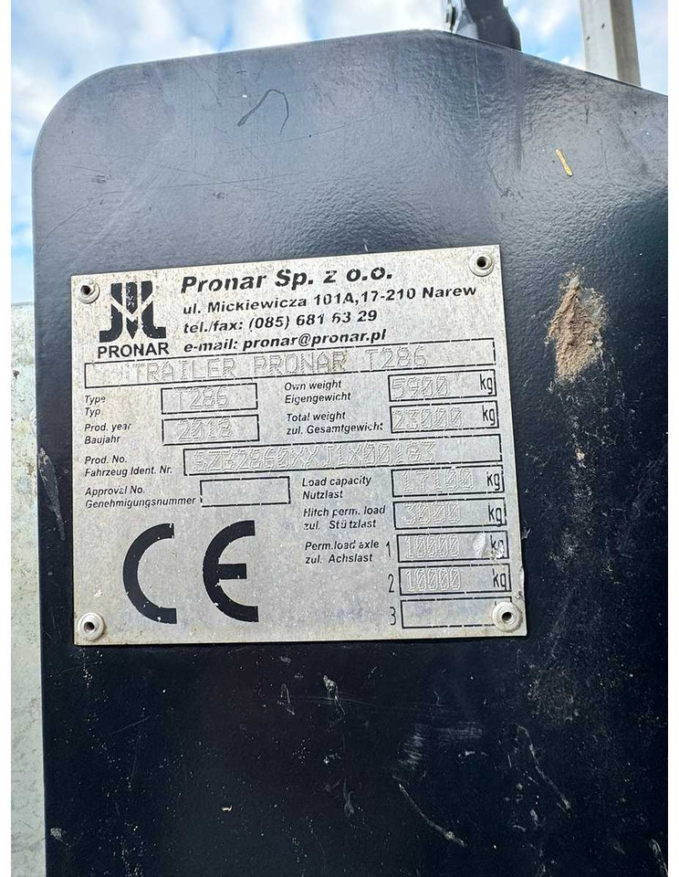 PRONAR T286 - Cuba de purín: foto 5 PRONAR T286 - Cuba de purín: foto 5