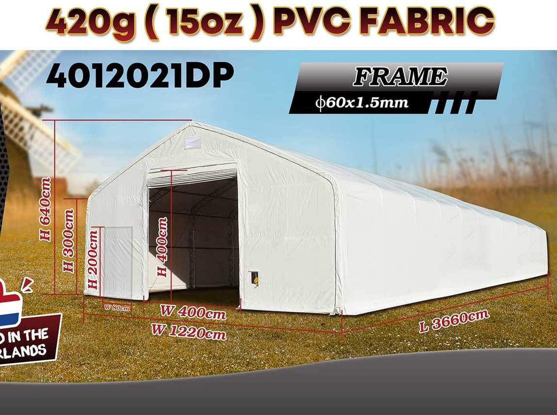 Rhino-Cross-Shelter 4012021DP - 36,6x12,2x6,4 m - Tanque de almacenamiento: foto 2 Rhino-Cross-Shelter 4012021DP - 36,6x12,2x6,4 m - Tanque de almacenamiento: foto 2