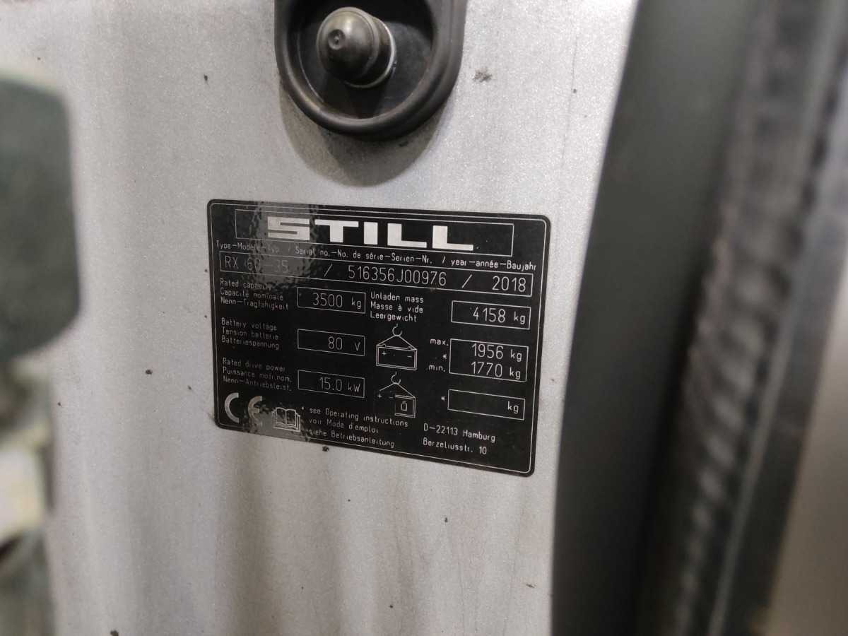 STILL RX60-35 2018 FORKLIFT - Carretilla elevadora: foto 2 STILL RX60-35 2018 FORKLIFT - Carretilla elevadora: foto 2