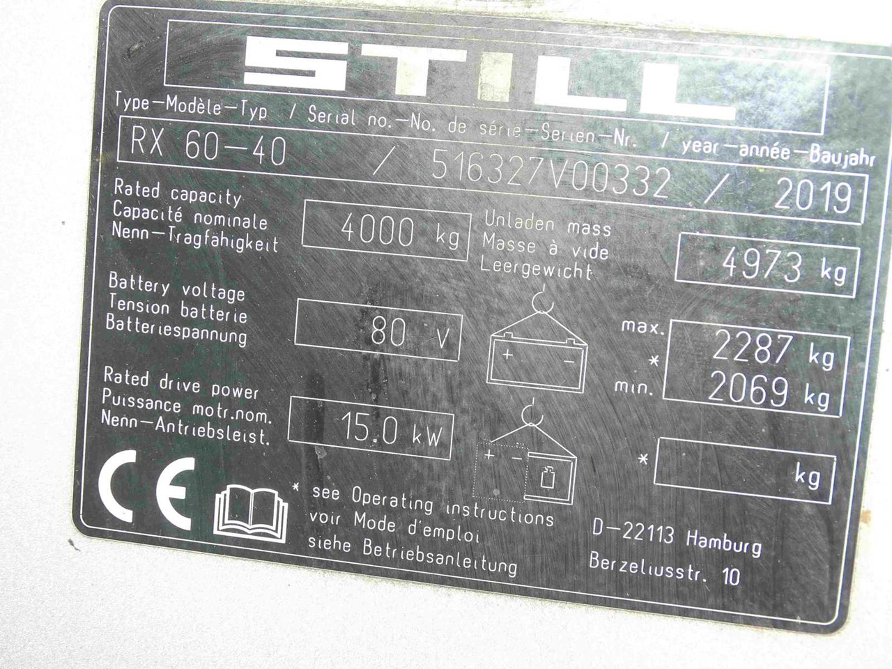 STILL RX60-40 2019 FORKLIFT - Carretilla elevadora: foto 5 STILL RX60-40 2019 FORKLIFT - Carretilla elevadora: foto 5