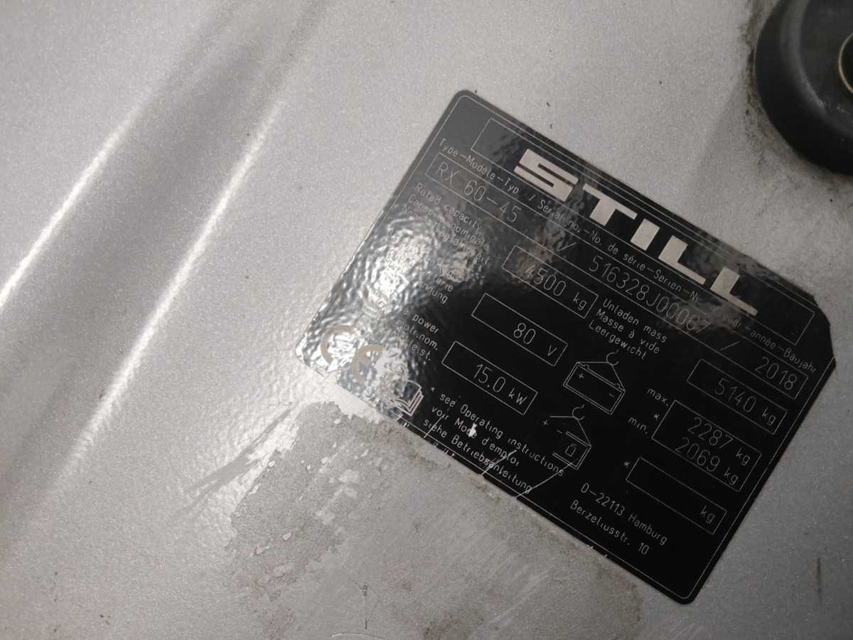 STILL RX60-45 2018 FORKLIFT - Carretilla elevadora: foto 2 STILL RX60-45 2018 FORKLIFT - Carretilla elevadora: foto 2