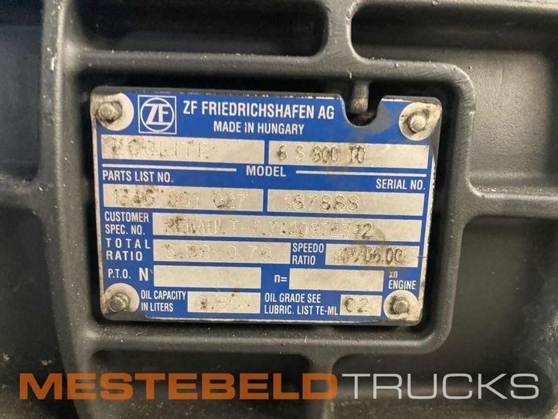 Renault Versnellingsbak 6 S 800 TO - Caja de cambios para Camión: foto 3 Renault Versnellingsbak 6 S 800 TO - Caja de cambios para Camión: foto 3