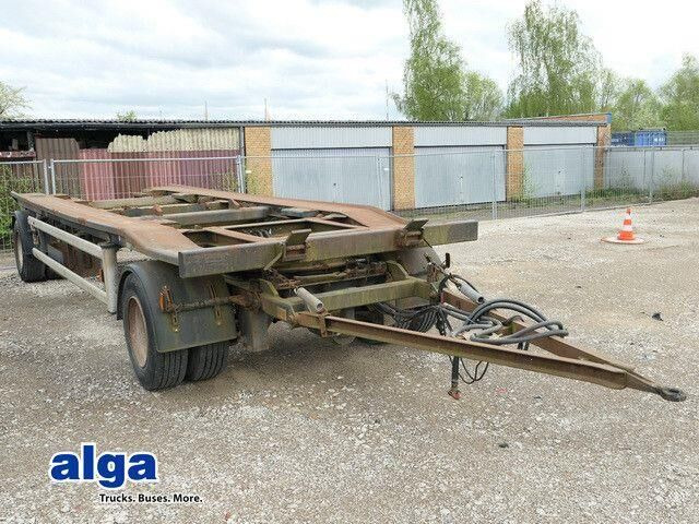 Huffermann HKA 18.70, Außenroller, Zwillingsreifen, BPW - Remolque portacontenedore/ Intercambiable: foto 1 Huffermann HKA 18.70, Außenroller, Zwillingsreifen, BPW - Remolque portacontenedore/ Intercambiable: foto 1