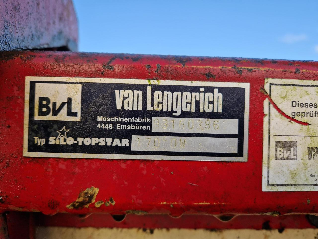 BVL - van Lengerich Topstar 170 DW - Maquinaria ganadera: foto 3 BVL - van Lengerich Topstar 170 DW - Maquinaria ganadera: foto 3