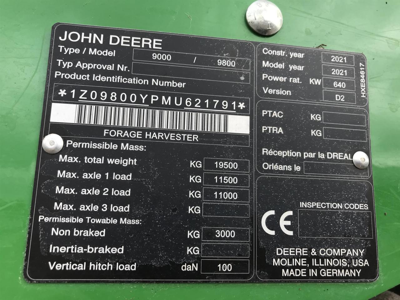 Cosechadora de forraje John Deere 9800i: foto 12