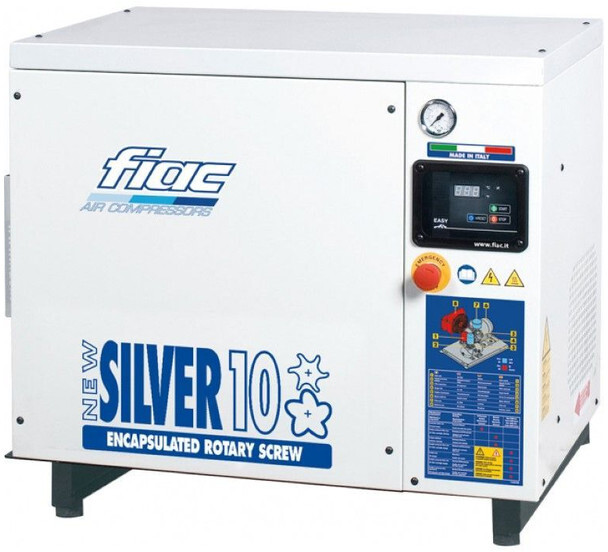 Fiac New Silver 10 Silent 7.5 kW 860 L / min 10 bar Elektrische Schroefcompressor - Compresor de aire: foto 1 Fiac New Silver 10 Silent 7.5 kW 860 L / min 10 bar Elektrische Schroefcompressor - Compresor de aire: foto 1