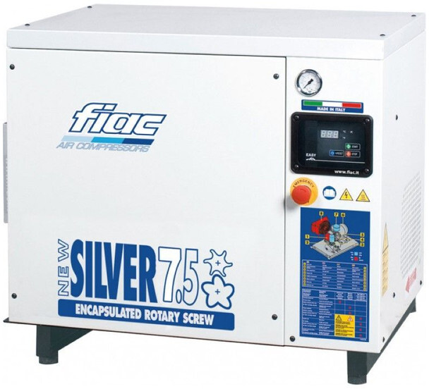 Fiac New Silver 7.5 Silent 5.5 kW 720 L / min 10 Bar Elektrische Schroefcompressor - Compresor de aire: foto 1 Fiac New Silver 7.5 Silent 5.5 kW 720 L / min 10 Bar Elektrische Schroefcompressor - Compresor de aire: foto 1