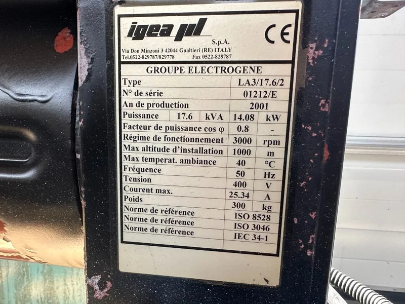 Lombardini 9LD 561-2 Mecc Alte Spa 16 kVA generatorset - Generador industriale: foto 5 Lombardini 9LD 561-2 Mecc Alte Spa 16 kVA generatorset - Generador industriale: foto 5