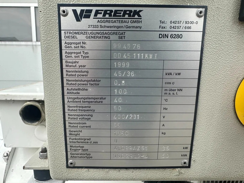 Generador industriale Mercedes-Benz OM 364 MTU 50 kVA Marine Scheepsvaart generatorset: foto 10 Generador industriale Mercedes-Benz OM 364 MTU 50 kVA Marine Scheepsvaart generatorset: foto 10