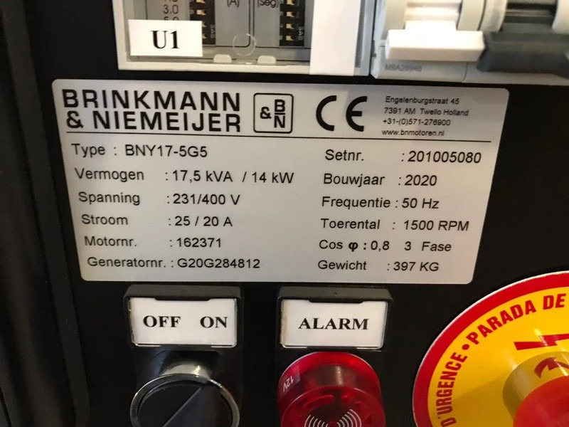 Generador industriale Yanmar HYW 17 Stamford 19 kVA Stage 5 generatorset: foto 6
