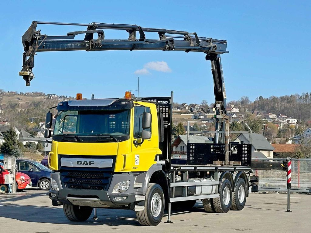 DAF CF 450 * PK 22002 - EH D + FUNK * 6x4 * TOP - Camión grúa, Camión caja abierta: foto 2 DAF CF 450 * PK 22002 - EH D + FUNK * 6x4 * TOP - Camión grúa, Camión caja abierta: foto 2