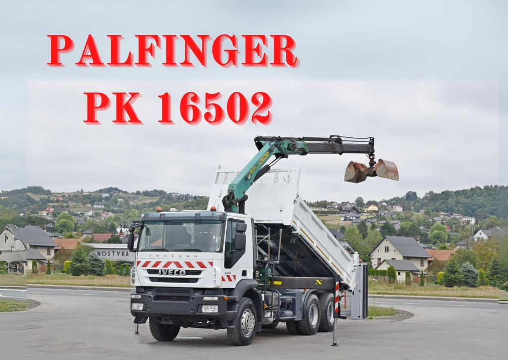 Iveco TRAKKER 360 * Kipper 5,20m* PK 16502 / FUNK*6x4 - Camión volquete, Camión grúa: foto 1 Iveco TRAKKER 360 * Kipper 5,20m* PK 16502 / FUNK*6x4 - Camión volquete, Camión grúa: foto 1