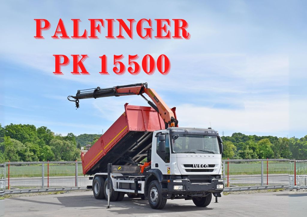 Iveco TRAKKER 360 * Kipper 5,60m* KRAN /FUNK * 6x4 - Camión grúa, Camión volquete: foto 1 Iveco TRAKKER 360 * Kipper 5,60m* KRAN /FUNK * 6x4 - Camión grúa, Camión volquete: foto 1
