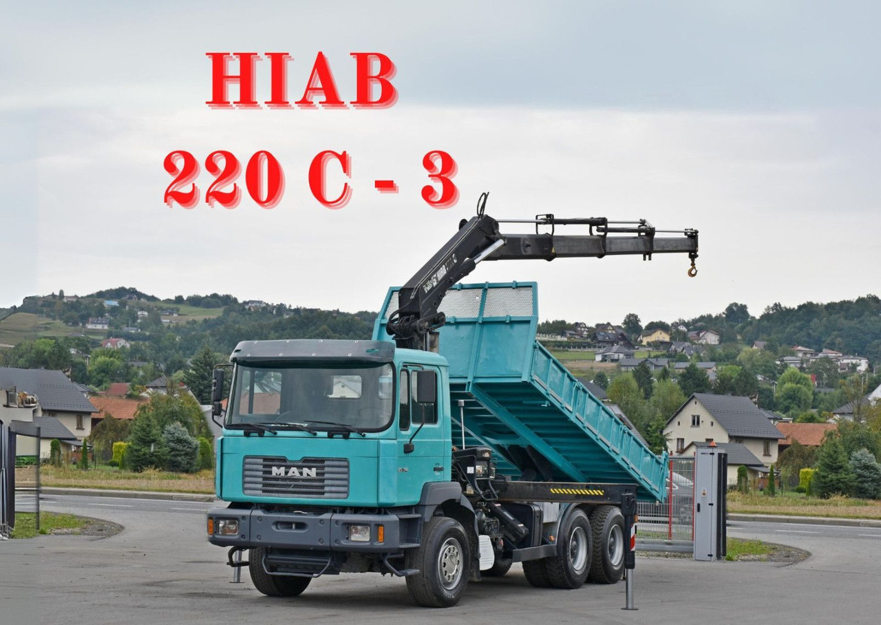 MAN 27-314 * HIAB 220 C - 3 + FUNK * 6x4 - Camión volquete, Camión grúa: foto 1 MAN 27-314 * HIAB 220 C - 3 + FUNK * 6x4 - Camión volquete, Camión grúa: foto 1