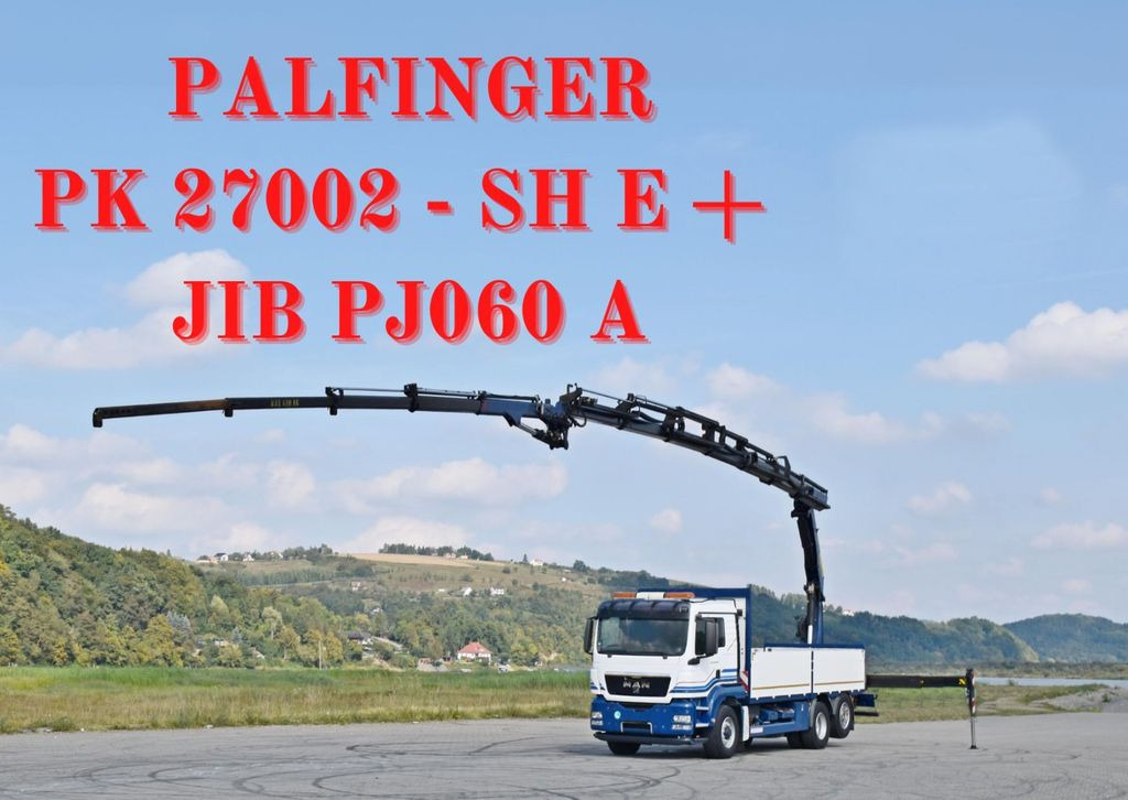 MAN TGS 26.440 *PK 27002 - SH E + JIB PJ060A + FUNK - Camión grúa, Camión caja abierta: foto 1 MAN TGS 26.440 *PK 27002 - SH E + JIB PJ060A + FUNK - Camión grúa, Camión caja abierta: foto 1