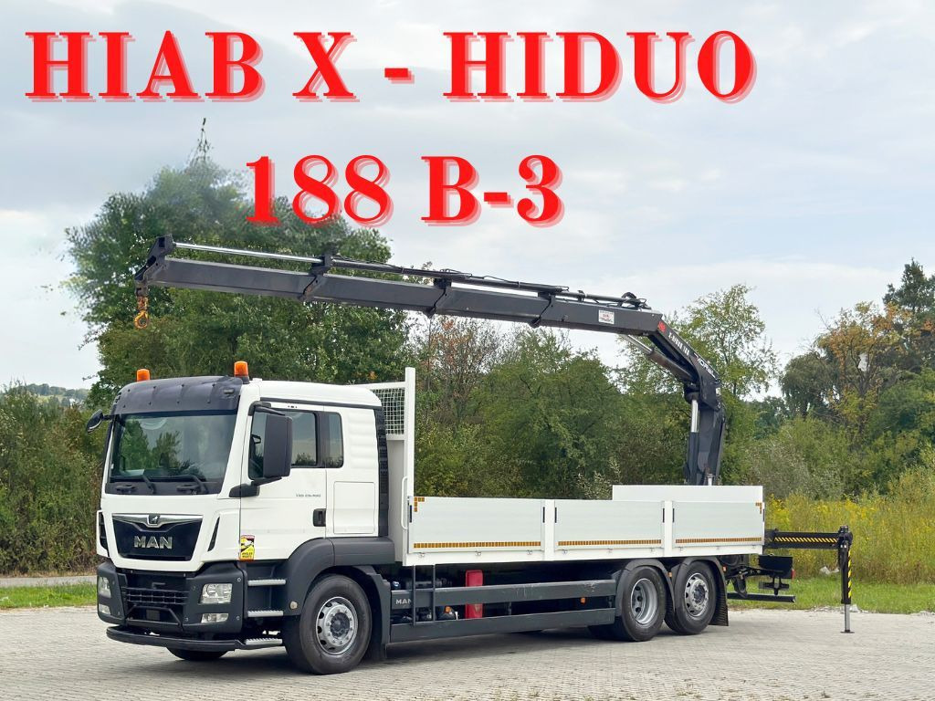 MAN TGS 26.460 * HIAB X - HIDUO 188 B-3 + FUNK* TOP - Camión grúa: foto 1 MAN TGS 26.460 * HIAB X - HIDUO 188 B-3 + FUNK* TOP - Camión grúa: foto 1