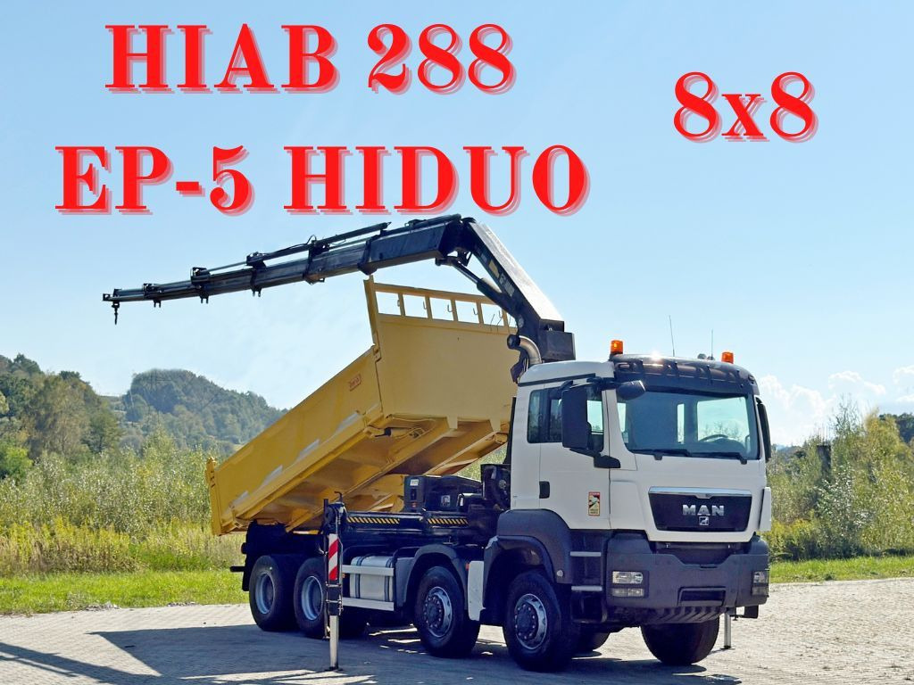 MAN TGS 32.510 * HIAB 288 EP - 5HIDUO/ FUNK * 8x8 - Camión grúa: foto 1 MAN TGS 32.510 * HIAB 288 EP - 5HIDUO/ FUNK * 8x8 - Camión grúa: foto 1