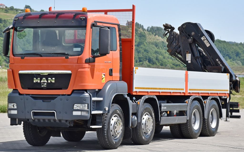 MAN TGS 35.440 * HIAB 211 E-6 HIDUO +FUNK / 8x4 - Camión grúa, Camión caja abierta: foto 4 MAN TGS 35.440 * HIAB 211 E-6 HIDUO +FUNK / 8x4 - Camión grúa, Camión caja abierta: foto 4