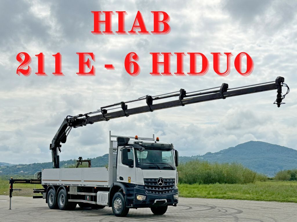 Mercedes-Benz ACTROS 2636 * HIAB 211 E-6 HIDUO/FUNK *6x4 - Camión grúa: foto 1 Mercedes-Benz ACTROS 2636 * HIAB 211 E-6 HIDUO/FUNK *6x4 - Camión grúa: foto 1