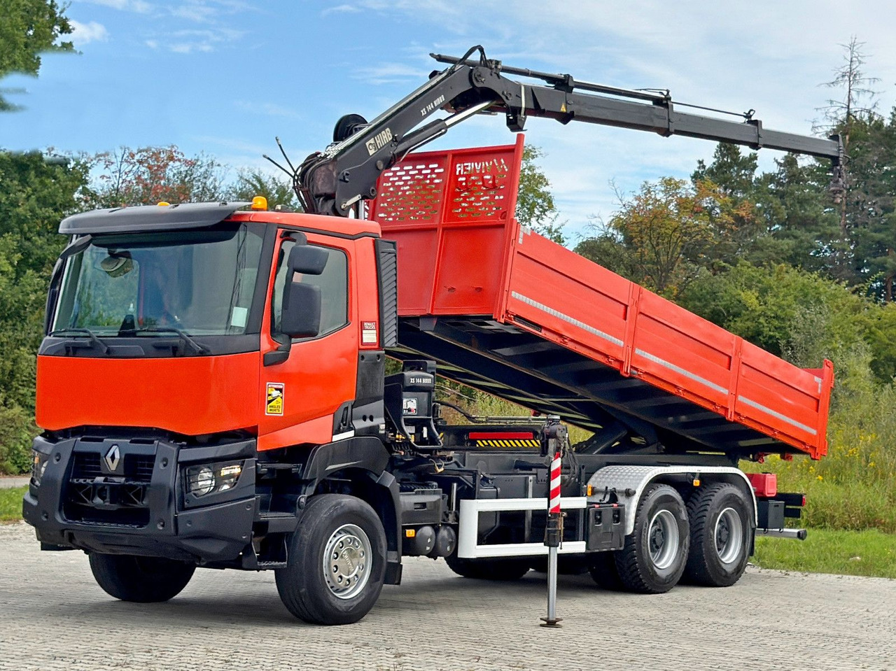 Renault K 380 * HIAB 144 BS - 3 HIDUO + FUNK * 6x4 * TOP - Camión volquete, Camión grúa: foto 2 Renault K 380 * HIAB 144 BS - 3 HIDUO + FUNK * 6x4 * TOP - Camión volquete, Camión grúa: foto 2
