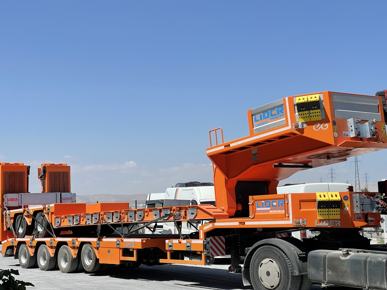 Semirremolque góndola rebajadas para transporte de equipos pesados nuevo LIDER 2025 MODEL NEW LOWBOY TRAILER FROM MANUFACTURER: foto 8