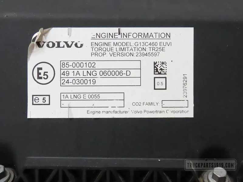 Volvo Engines & Parts Motor G13C460 E6 Volvo - Motor para Camión: foto 3 Volvo Engines & Parts Motor G13C460 E6 Volvo - Motor para Camión: foto 3
