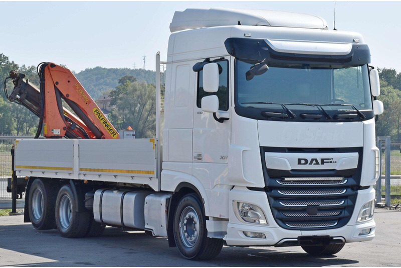 DAF XF 530 Pritsche 6,30 m + PK 15500 * TOPZUSTAND - Camión caja abierta, Camión grúa: foto 3 DAF XF 530 Pritsche 6,30 m + PK 15500 * TOPZUSTAND - Camión caja abierta, Camión grúa: foto 3