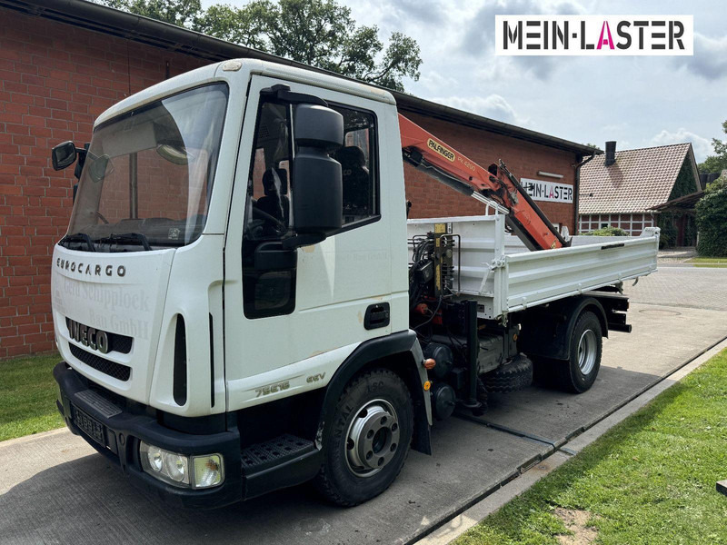 Iveco ML75E16 3-Way Meiller Tipper Crane Palfinger PK 4200 - Camión volquete, Camión grúa: foto 4 Iveco ML75E16 3-Way Meiller Tipper Crane Palfinger PK 4200 - Camión volquete, Camión grúa: foto 4