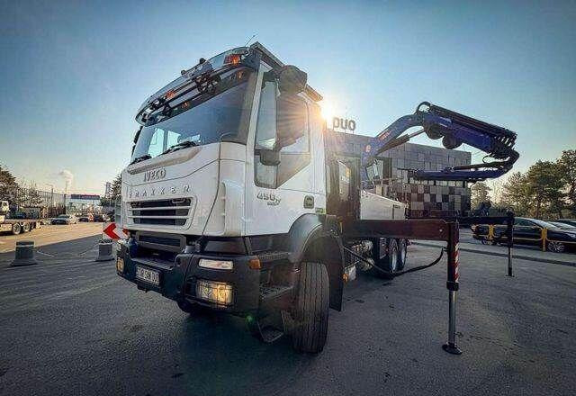 Iveco TRAKKER 450 6x6 PM41S FLY JIB Crane Kipper - Camión caja abierta, Camión grúa: foto 4 Iveco TRAKKER 450 6x6 PM41S FLY JIB Crane Kipper - Camión caja abierta, Camión grúa: foto 4