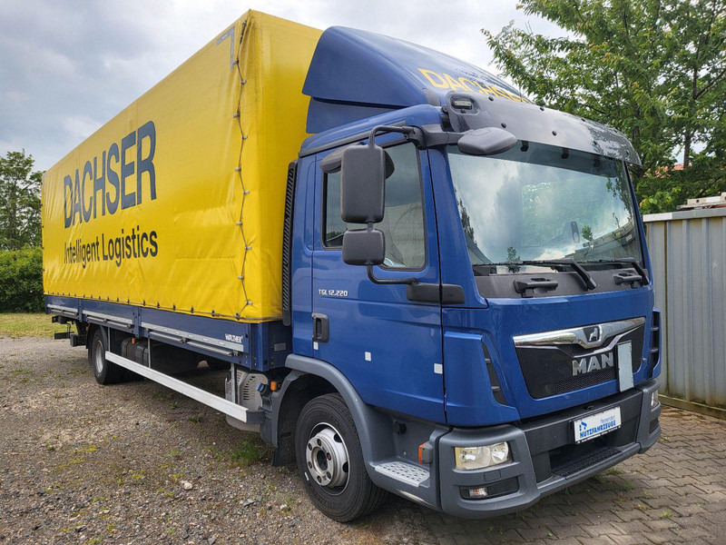 MAN GTL 12.220 BL Pritsche 8,10m + LBW - 1.Hand - Camión caja cerrada: foto 1 MAN GTL 12.220 BL Pritsche 8,10m + LBW - 1.Hand - Camión caja cerrada: foto 1