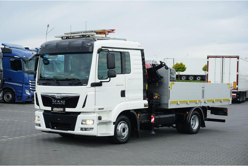 MAN TGL / 12.250 / SKRZYNIOWY + HDS / FASSI F 65 / PILOT - Camión caja abierta, Camión grúa: foto 2 MAN TGL / 12.250 / SKRZYNIOWY + HDS / FASSI F 65 / PILOT - Camión caja abierta, Camión grúa: foto 2